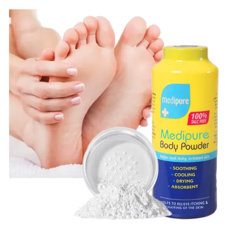 PUDER do stóp depilacji ciała na odparzenia pocenie nóg 200g  ⭐ Laroxy