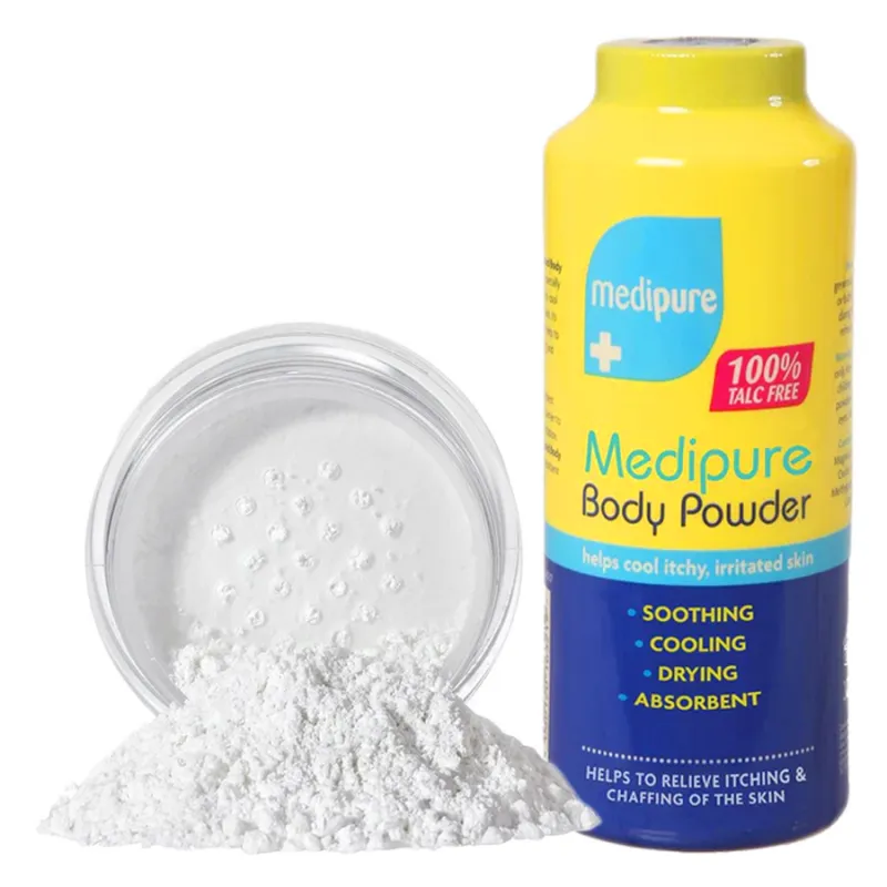 PUDER do stóp depilacji ciała na odparzenia pocenie nóg 200g  ⭐ Laroxy