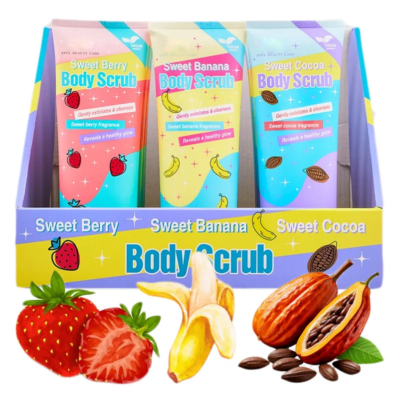 Peeling na Cellulit Antycellulitowy na rozstępy do masażu wrastające włoski zestaw 3*200ml