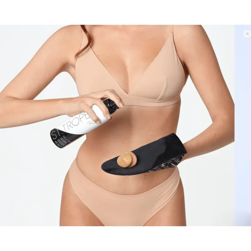 St TROPEZ samoopalacz w piance mus GWIAZD natural CLASSIC bez smug 200ml + Aplikator rękawica zestaw