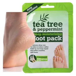 Xpel skarpetki nawilżające do stóp na noc maska do stóp na suche stopy pięty Mieta Tea Tree 1 para