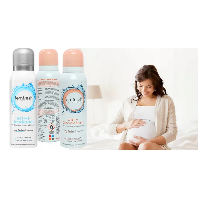 Dezodorant do higieny intymnej dla kobiet intymny Bez Alkoholu z jedwabiem spray 125 ml zestaw