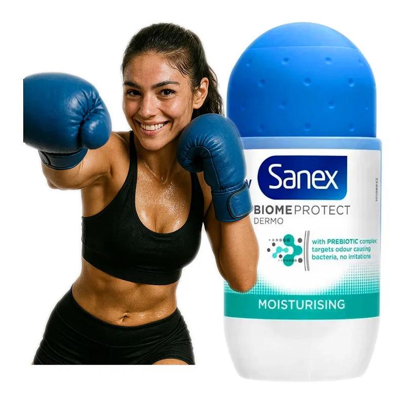 Sanex antyperspirant bez aluminium bez alkoholu naturalny dezodorant z probiotykiem 48H w kulce 50ml