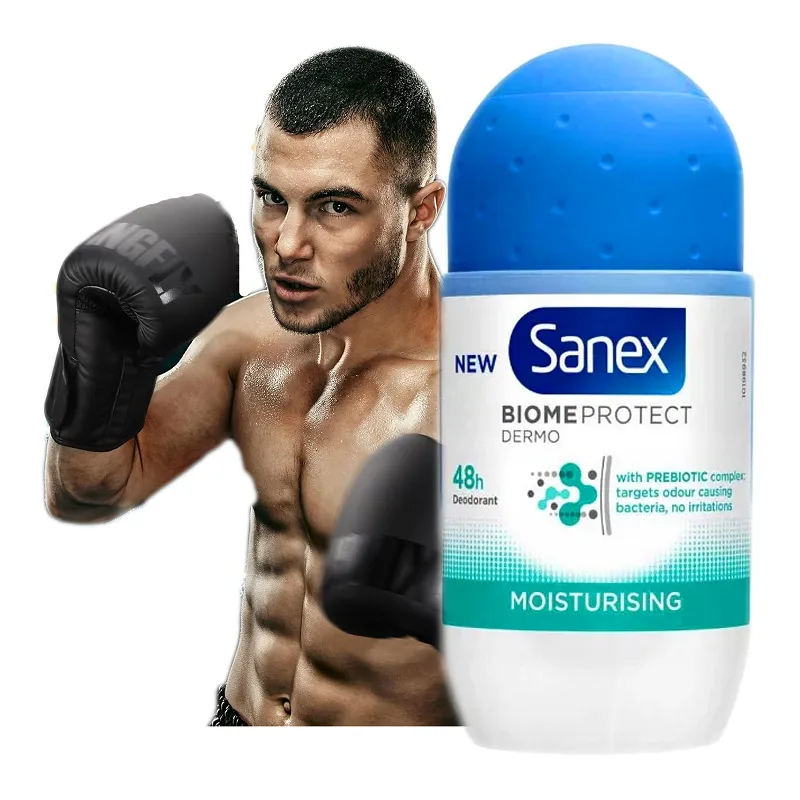 Sanex antyperspirant bez aluminium bez alkoholu naturalny dezodorant z probiotykiem 48H w kulce 50ml
