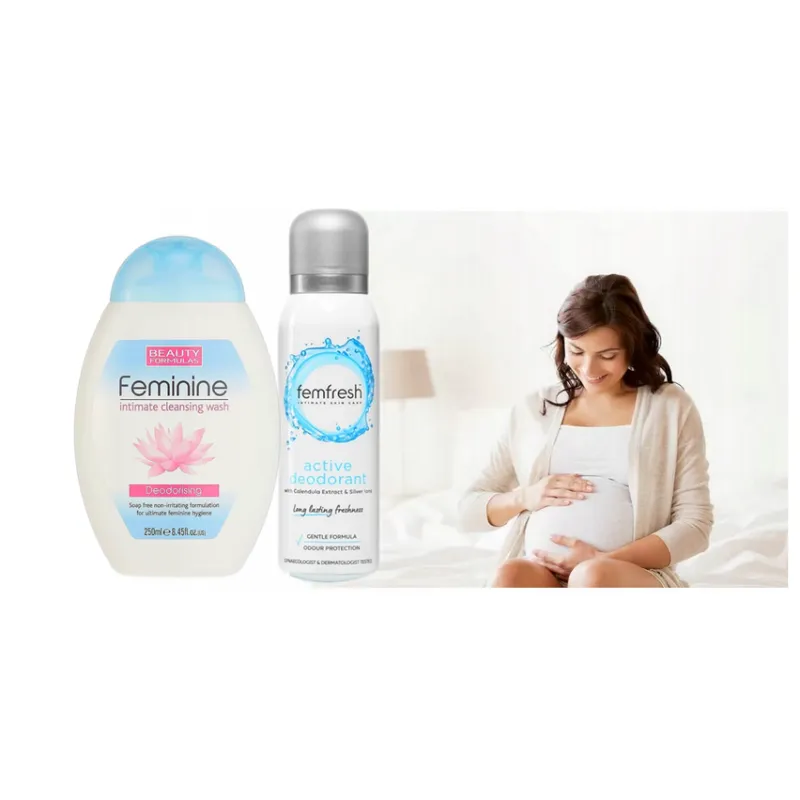 Femfresh dezodorant do higieny intymnej dla kobiet intymny BEZ ALKOHOLU spray + Żel do higieny intymnej