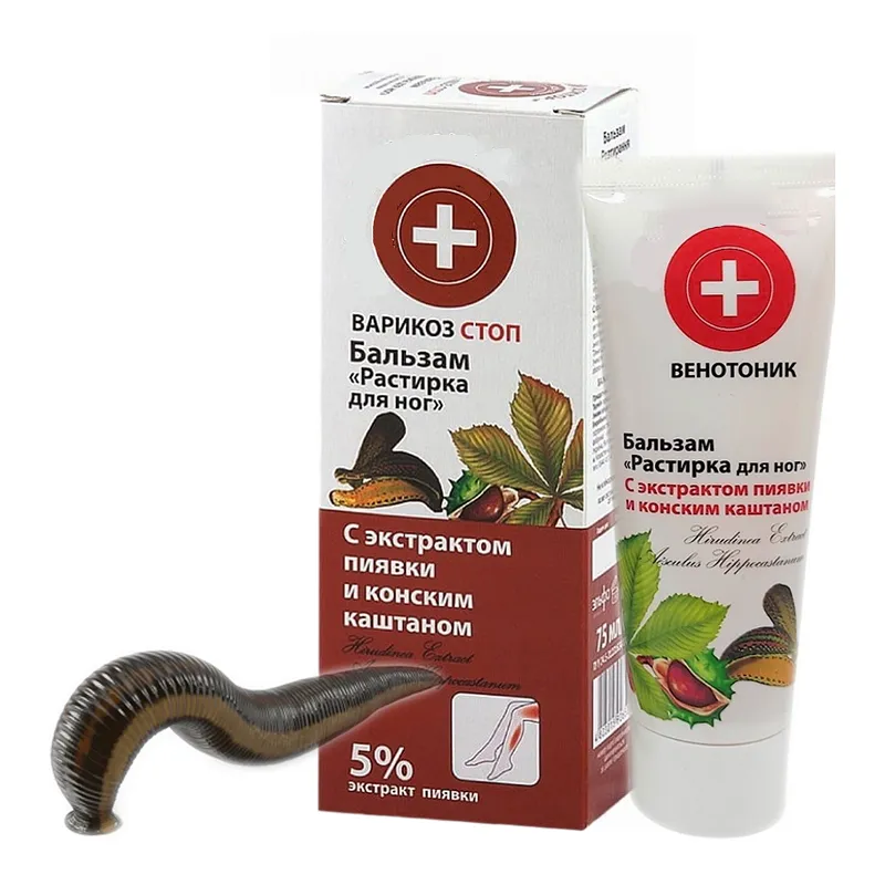 The Doctor maść na zapalenie żył żylaki naczynka na nogach z PIJAWKAMI KASZTANOWCA 75ml