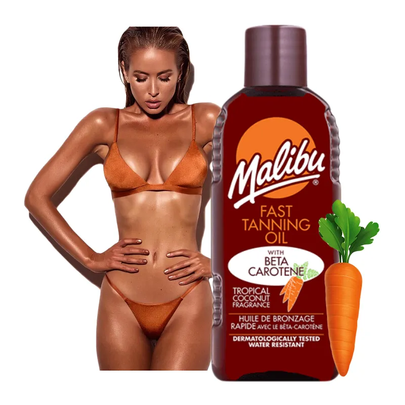 Malibu turbo przyśpieszacz opalania na plaże do solarium z karotenem 100ml