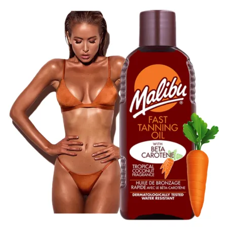 Malibu turbo przyśpieszacz opalania na plaże do solarium z karotenem 100ml