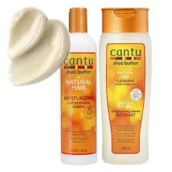 Cantu szampon do włosów kręconych + aktywator skrętu loków ZESTAW