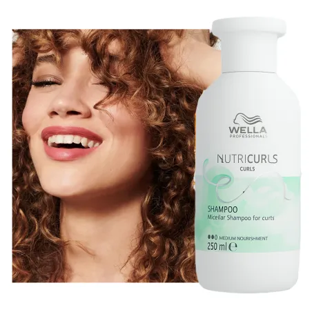 Wella szampon do włosów kręconych wysokoporowatych nutricurls Curls medium 250ml