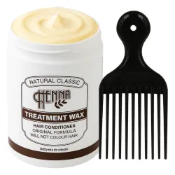 WAX henna maska do włosów po słońcu rozjaśnianiu trwałej zabiegach chemicznych + Grzebień do zabiegu