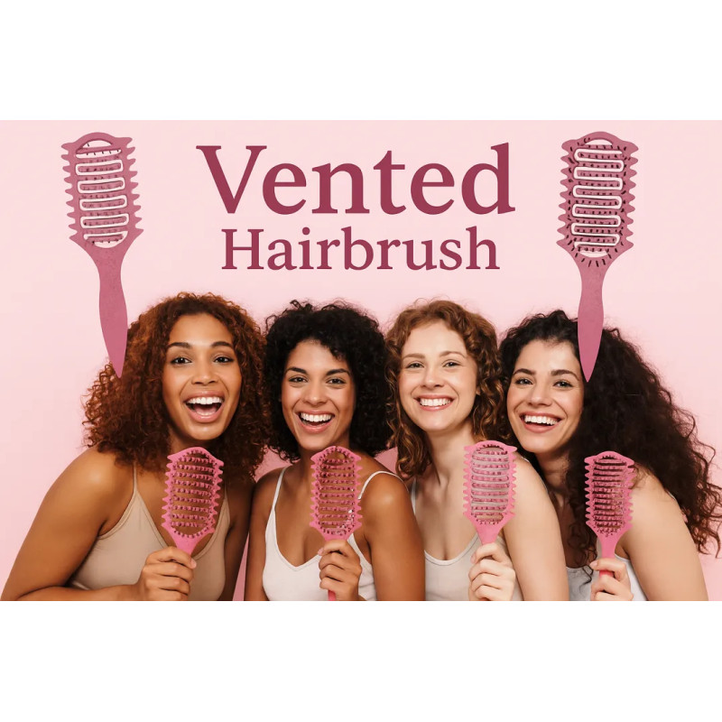 Wet curly hair brush defining curls waves ❤️ Laroxy