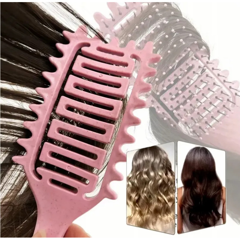 Wet curly hair brush defining curls waves ❤️ Laroxy