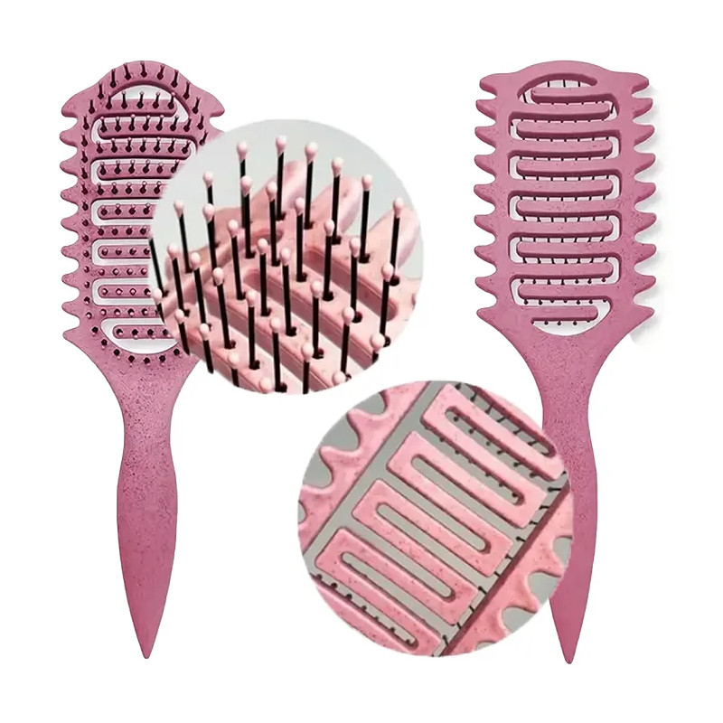Wet curly hair brush defining curls waves ❤️ Laroxy