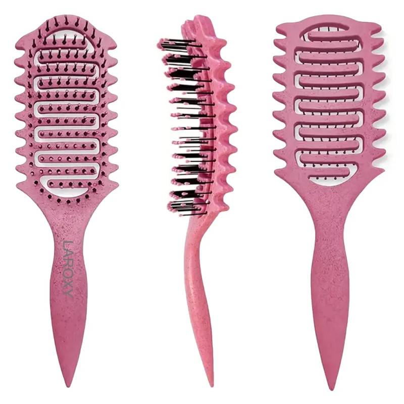 Wet curly hair brush defining curls waves ❤️ Laroxy