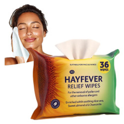 Moistened wipes on face cancer for allergy sufferers - Laroxy
