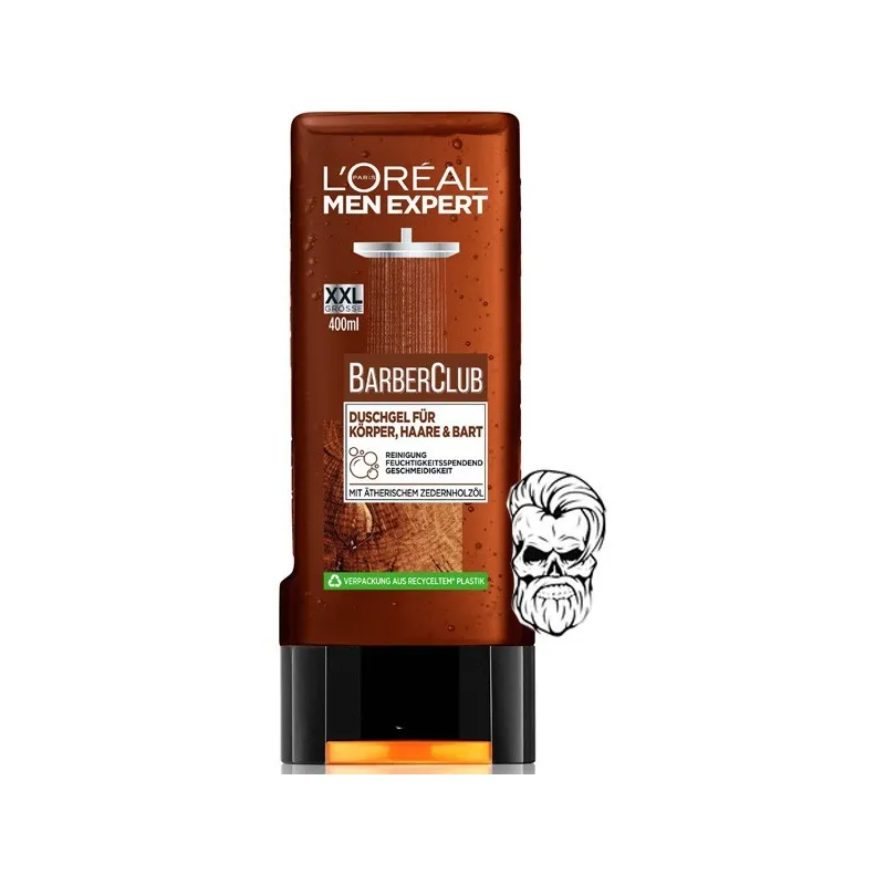 LOREAL MEN expert Barber Club perfumowany żel pod prysznic dla mężczyzn ciało twarz broda XL 300ml