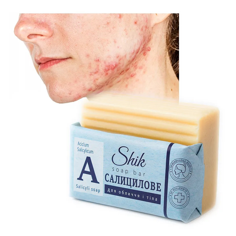 Salicylic acid soap for acne pimples - Laroxy.pl