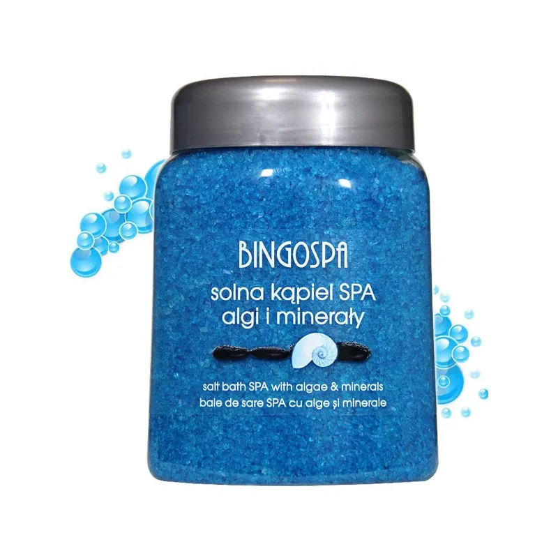 BingoSpa Algae and Minerals Blue Bath Salt 850g ❤️ Laroxy.pl