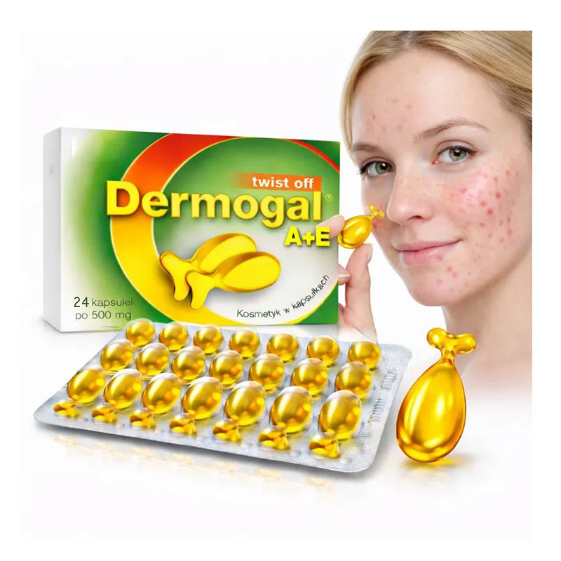 GAL Dermogal na trądzik ampułki serum na twarz Witamina A + E❤️ Laroxy