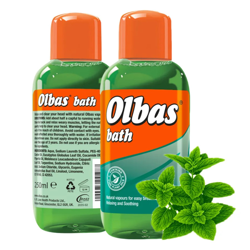 Olbas cold warming bath oil ❤️ Laroxy
