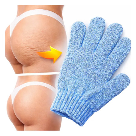 Cellulite glove for bath massage exfoliating scrub 1 piece - Laroxy