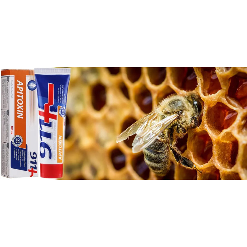 911 APITOXIN Gel-balm with bee venom resinocost golden mustache 100ml - Laroxy