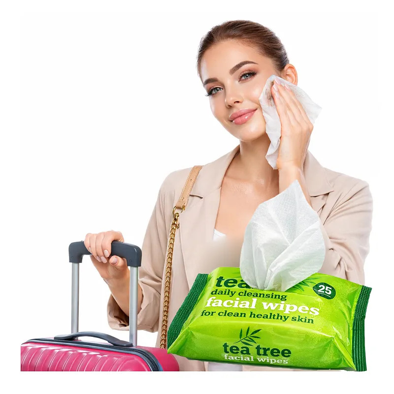 Moisturized wipes for face makeup removal washing refreshment Laroxy