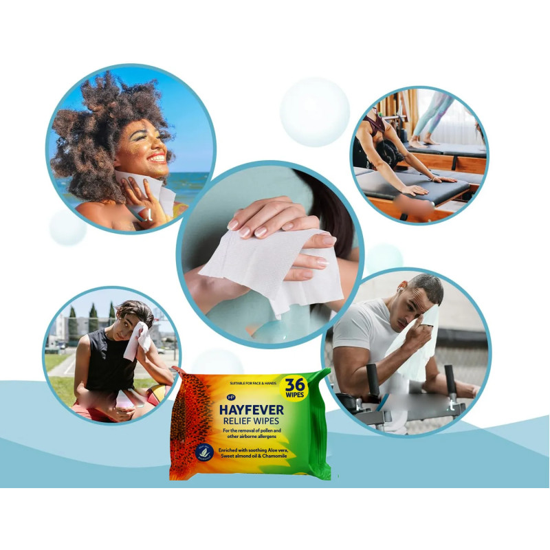 Moistened wipes on face cancer for allergy sufferers - Laroxy