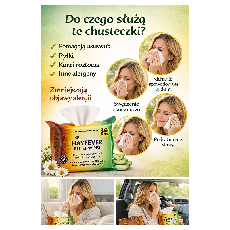 Moistened wipes on face cancer for allergy sufferers - Laroxy