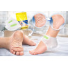 AHA BHA exfoliating heel mask - cracked and dry heels | Laroxy
