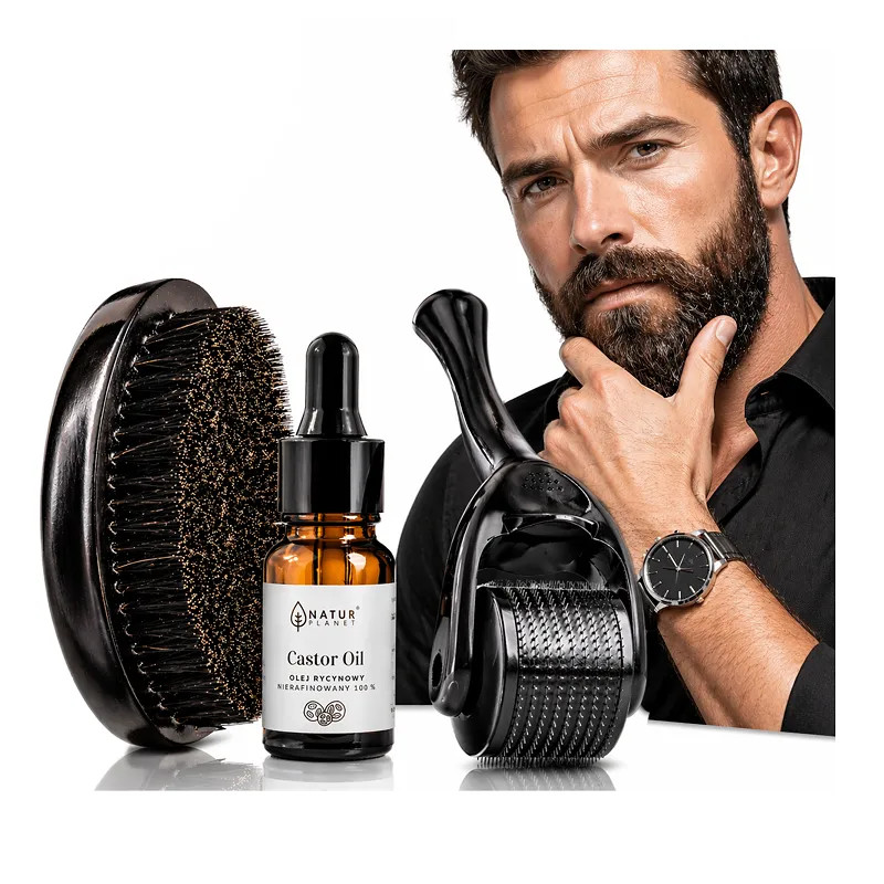 DERMA ROLLER for beard 0.5mm OIL BRANCH ❤️ Laroxy