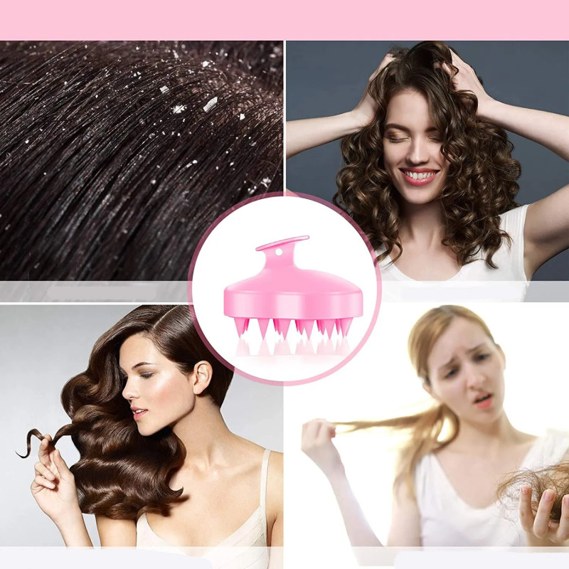 Silicone brush for hair washing and head massage massager ❤️ Laroxy