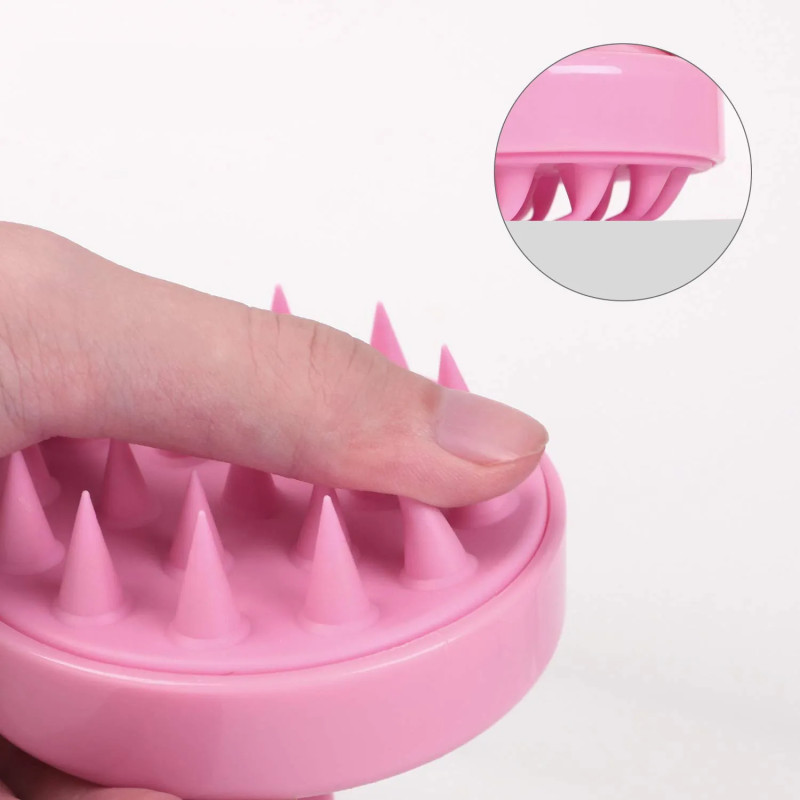 Silicone brush for hair washing and head massage massager ❤️ Laroxy