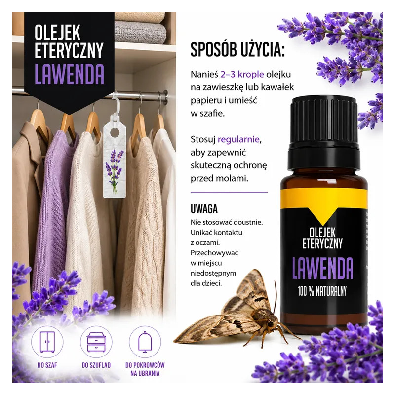 Lavender oil for moths - lavender at mole❤️ store Laroxy.pl