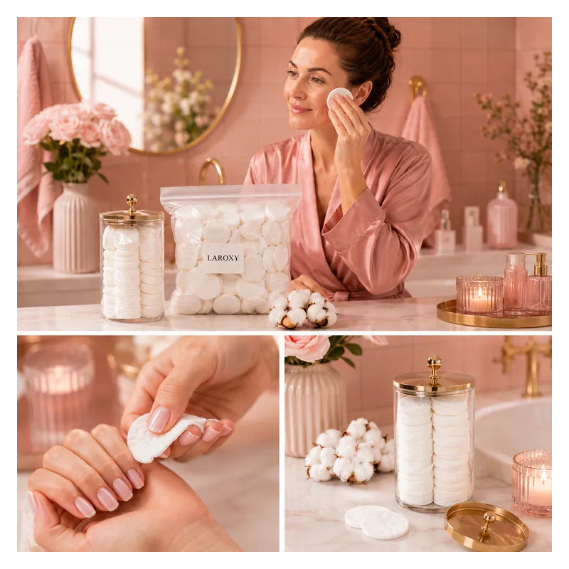 Cotton cotton cotton pads natural wheel 500 pcs ❤️ Laroxy