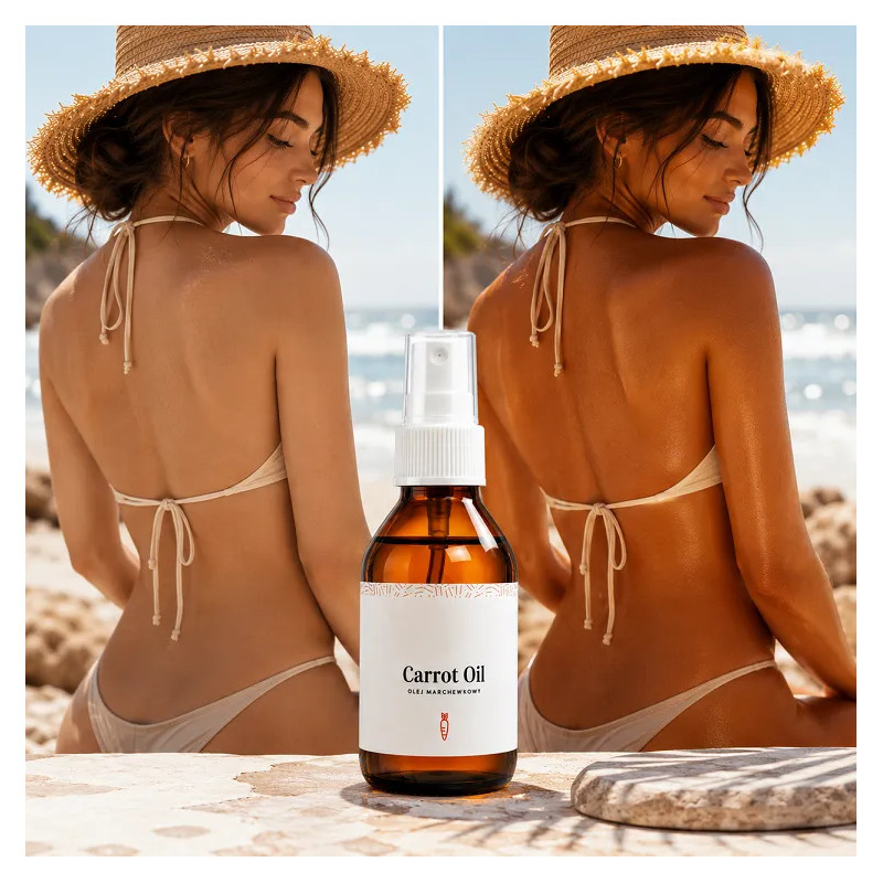 Carrot oil tanning accelerator self-tanner ❤️ store Laroxy.pl