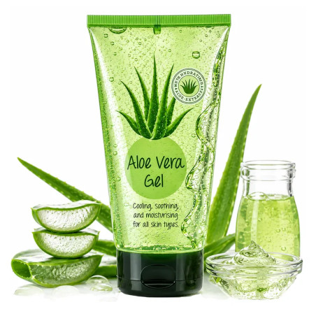 Pure Aloe Vera Gel for Face and Body After Sun Exposure ALOES   ❤️ Laroxy.pl