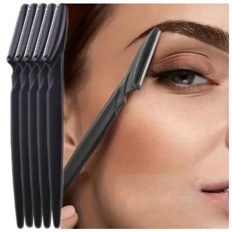 Eyebrow Grooming Kit: Scissors, Trimmer, Razor (6-Piece Set) ⭐ Laroxy.pl