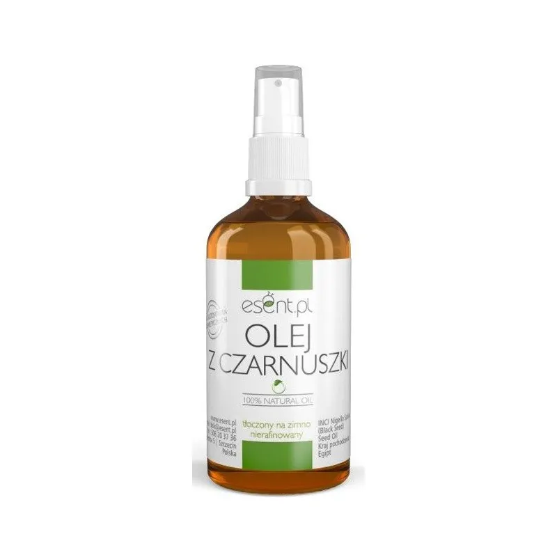 Esent Olej z Czarnuszki Nierafinowany,Tłoczony na zimno, 50ml