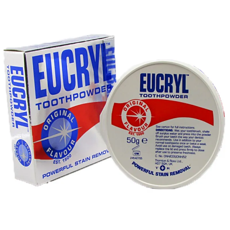Eucryl Toothpowder puder do zębów usuwający przebarwienia 